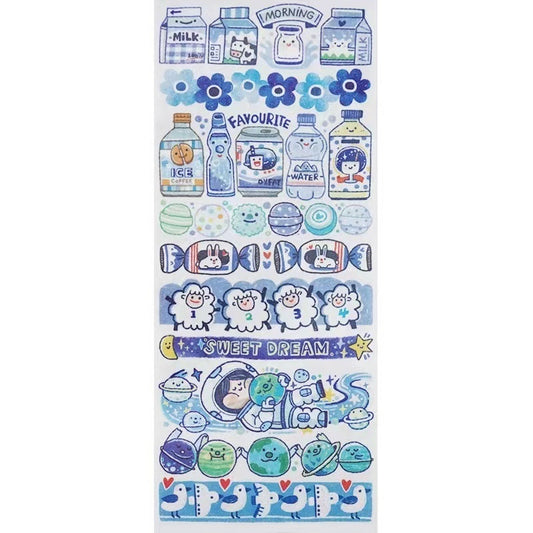 Haemorrhoid Tape Packaging Full Cycle Cartoon Cute Character Stickers