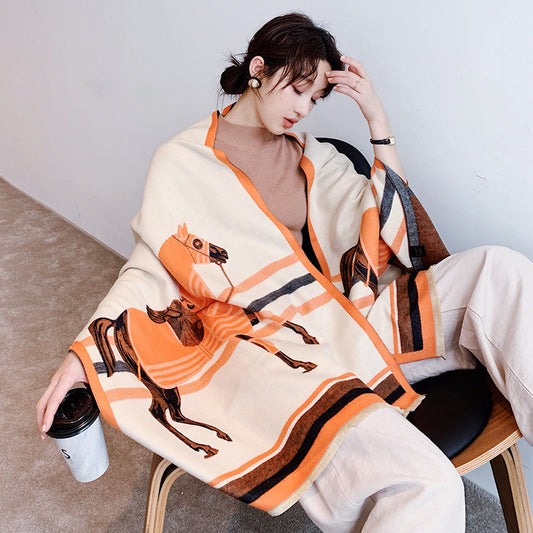 Warm Small Silk Scarf Thin Narrow Ribbon
