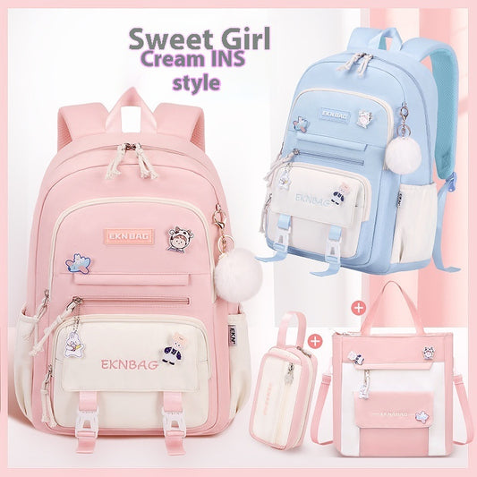 Student Children Schoolbag Girls Waterproof Backpack