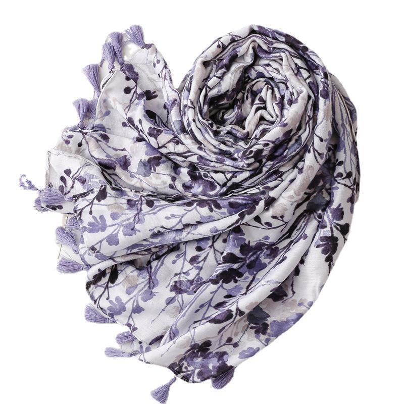 Women's Sunscreen Ethnic Style Beach Tassel Scarf
