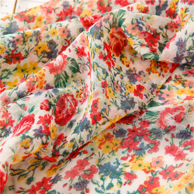 Women's Long Cotton And Linen Scarf