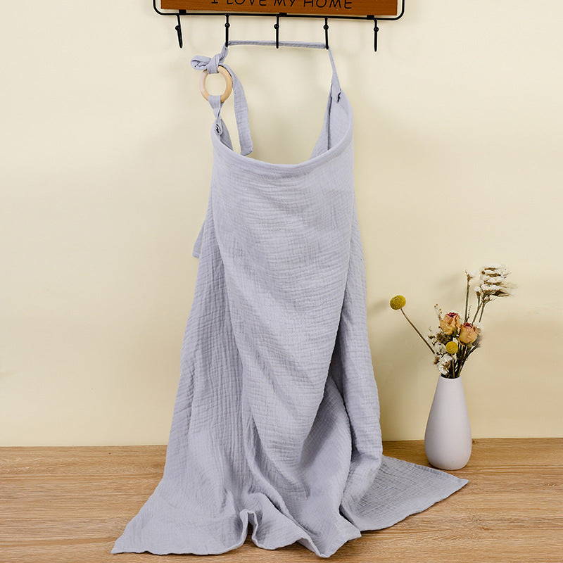Double Layer Pure Cotton Baby Cover Blanket Breastfeed Outwear Towel Anti-exposure Shawl