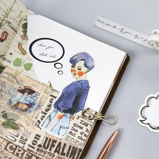 Momo Original Boxed Stickers Hand Account Dialog DIY Decoration Stickers
