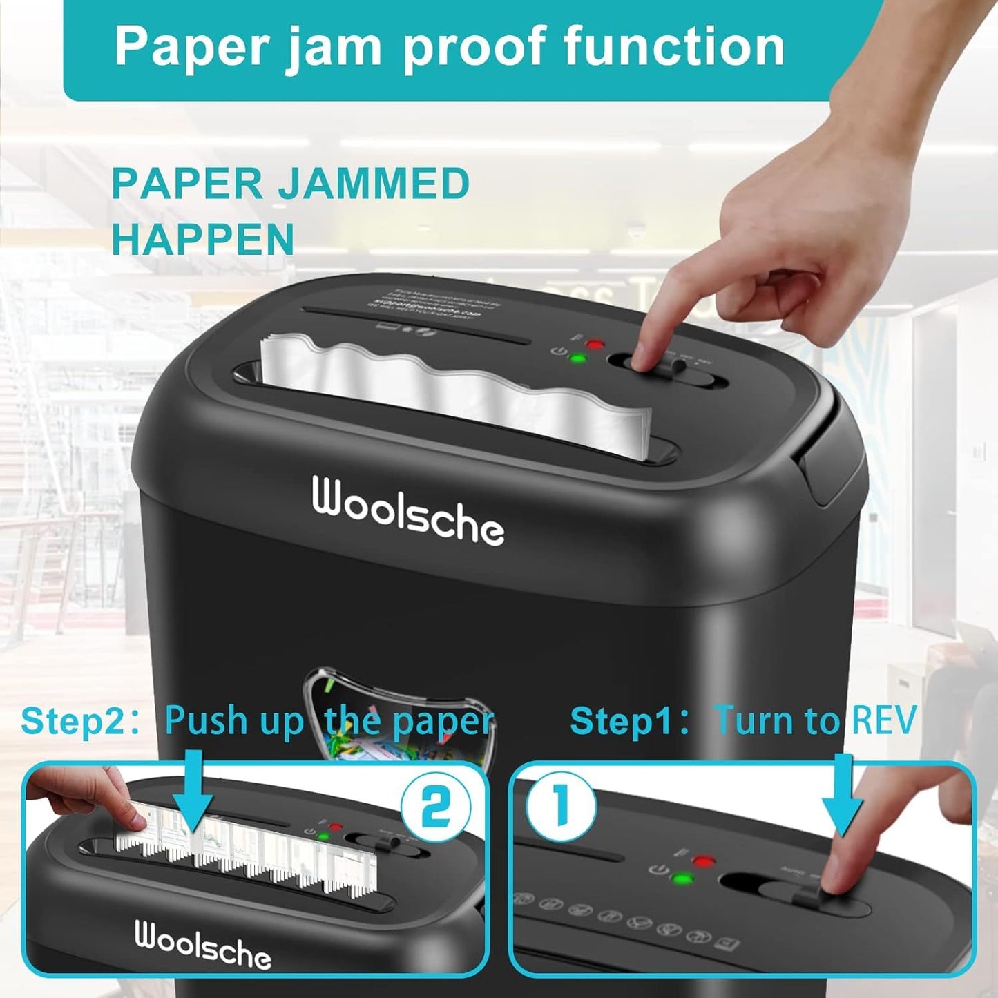 Paper Shredder -10 Sheets Of Paper Cut Horizontally With 3.43 Gallon Paper Basket - P-4 Security Level -3 Mode Designs - Shreds CDs And Credit Cards - Durable, Fast, Anti Paper Jam, Suitable For Home