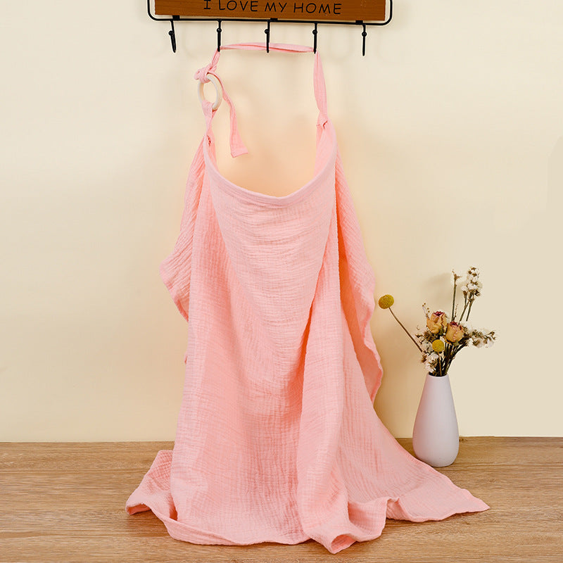 Double Layer Pure Cotton Baby Cover Blanket Breastfeed Outwear Towel Anti-exposure Shawl