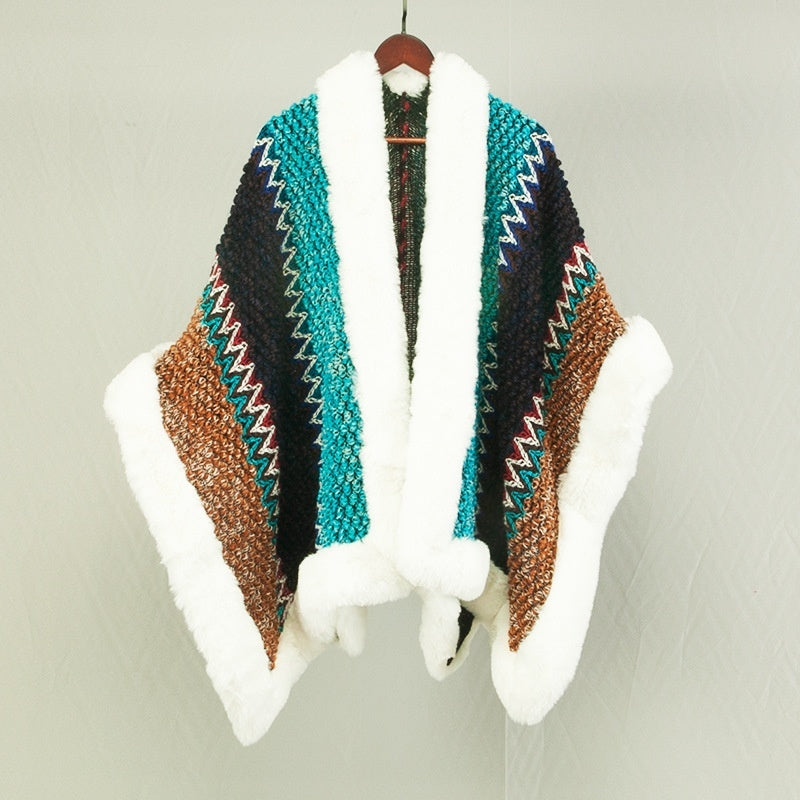 Ethnic Style Travel Cloak Scarf Dual-use