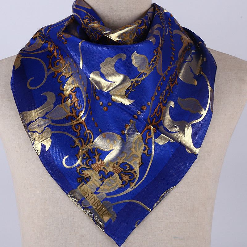 Arab women's silk scarf cover printed jacquard scarf