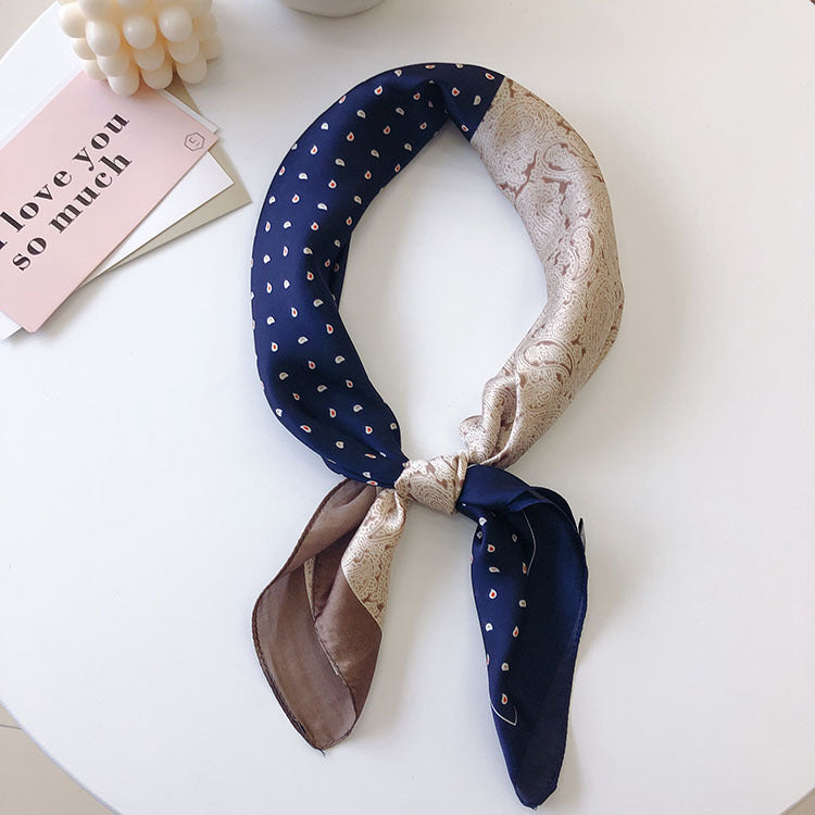 Women's vintage cashew print silk scarf