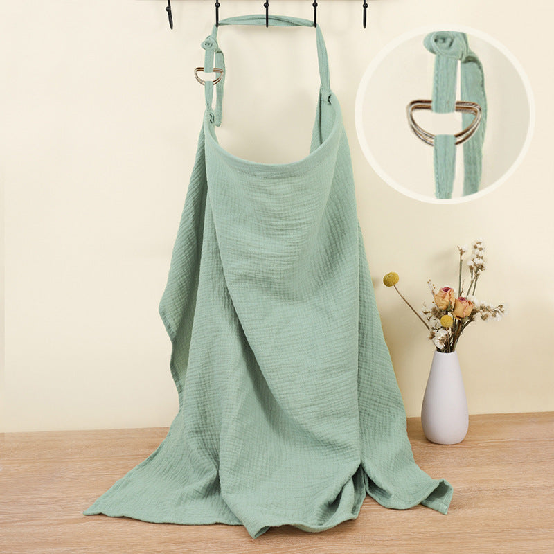 Double Layer Pure Cotton Baby Cover Blanket Breastfeed Outwear Towel Anti-exposure Shawl