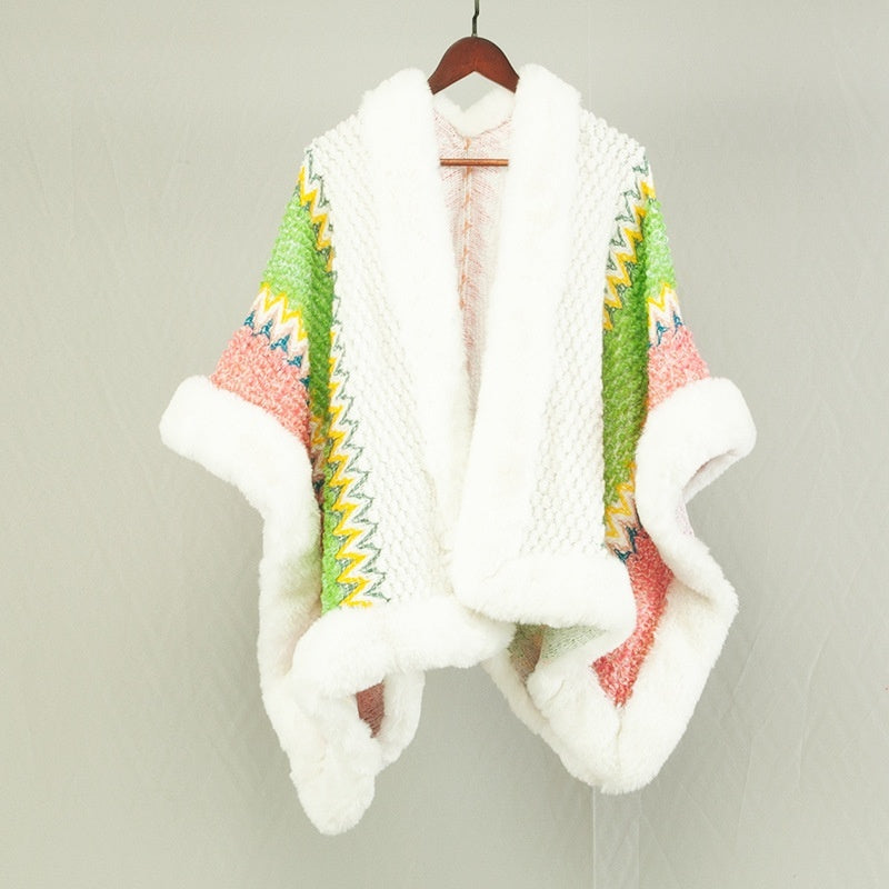 Ethnic Style Travel Cloak Scarf Dual-use