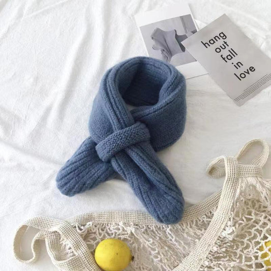 Autumn And Winter Thermal Knitting Wool Baby Bib Scarf