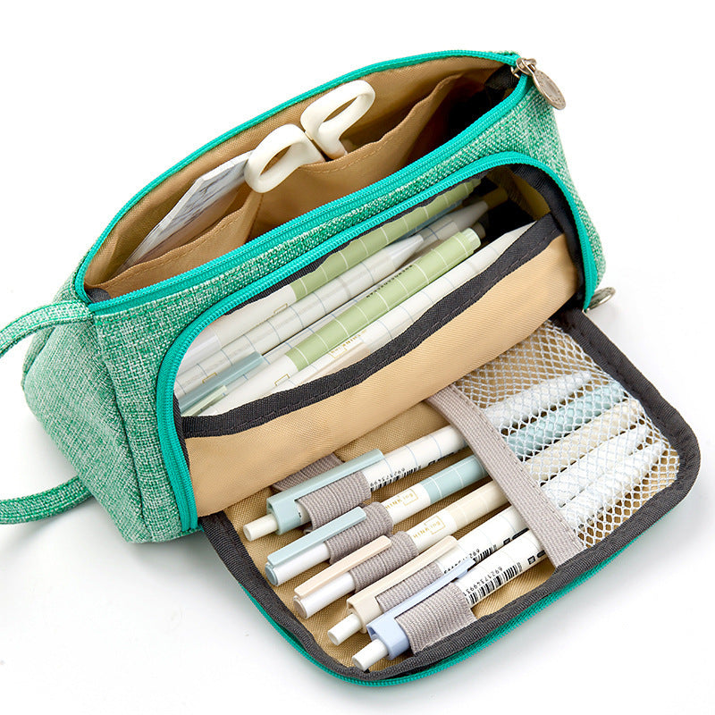 Plaid pencil case