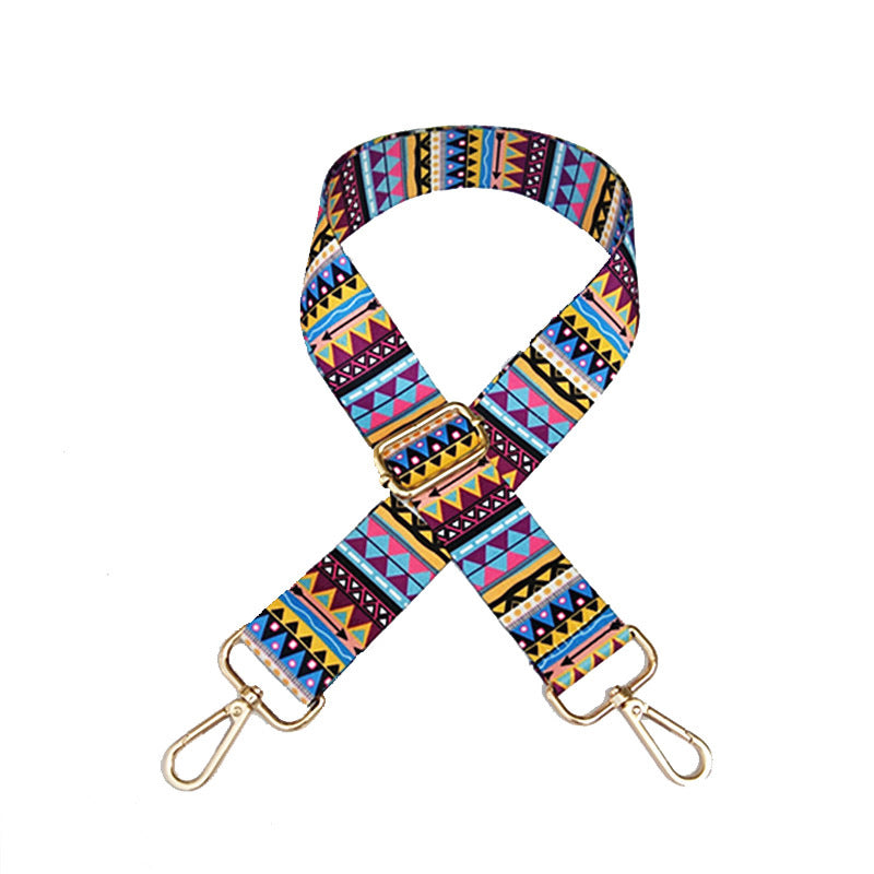 Ribbon Wide Shoulder Strap Adjustable Strap Crossbody Ethnic