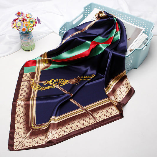 Women's 90cm Silk Like Bib Cashew Print