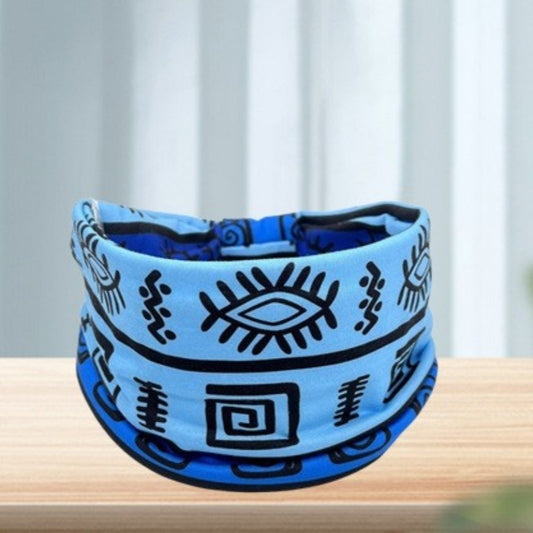 Headscarf African Print Hair Band Elastic Women Sports Yoga Hair Band Wide Brim