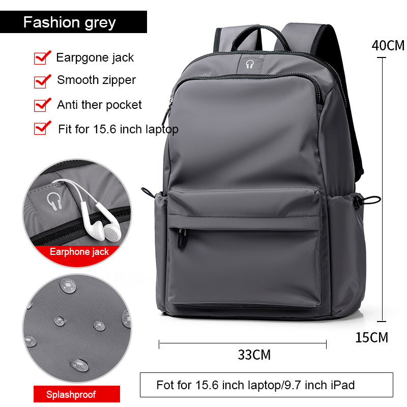Fashion Simple Travel Bag Trendy Cool Male College Student Computer School Bag