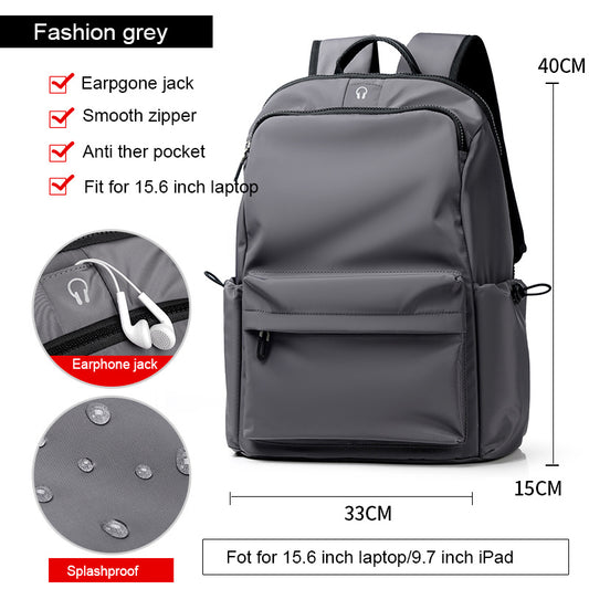 Fashion Simple Travel Bag Trendy Cool Male College Student Computer School Bag