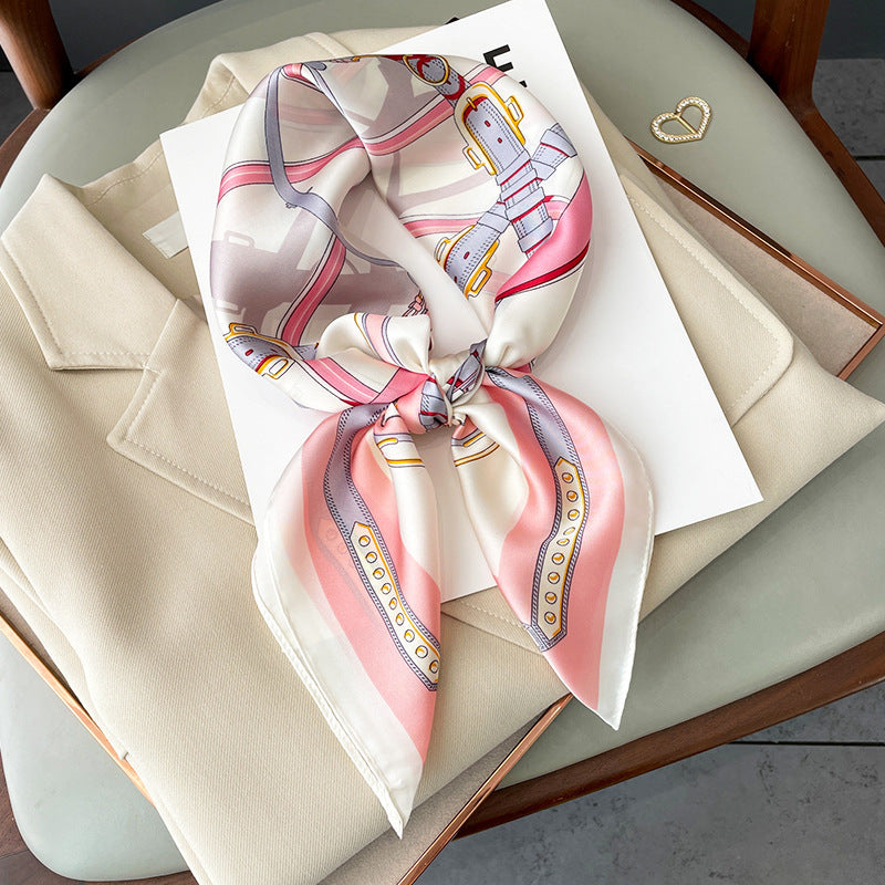Fashion Pattern Silk Scarf Spring And Autum