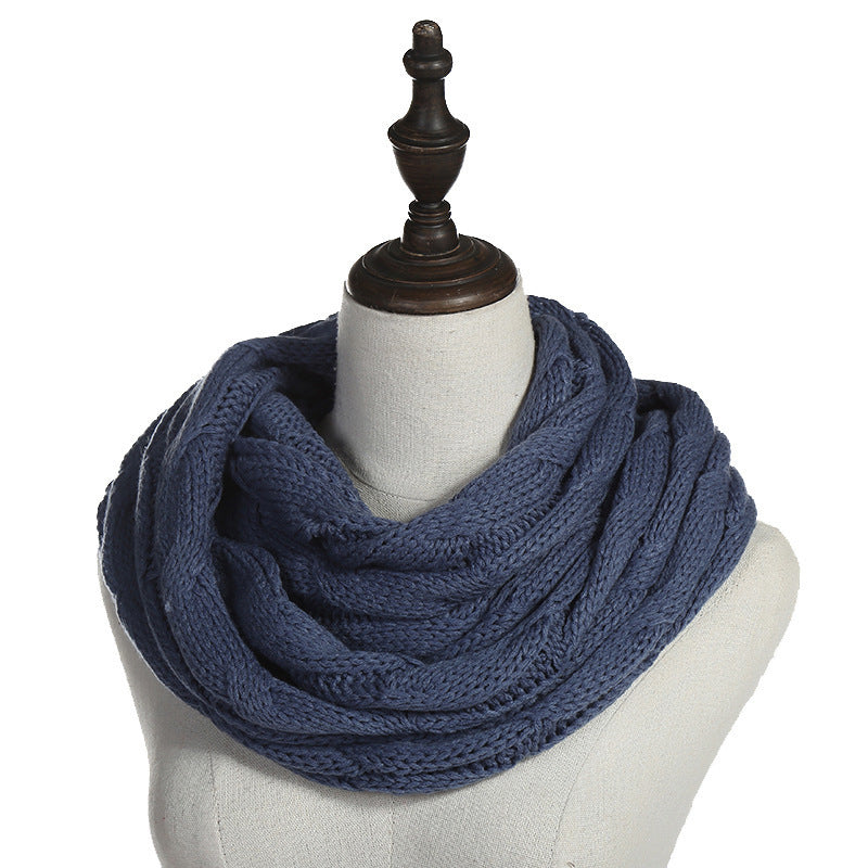 Autumn And Winter Hundred Towers Warm Knitted Scarf