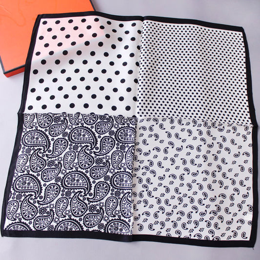Men's Fashion Vintage  Cashew Flower Silk Scarf