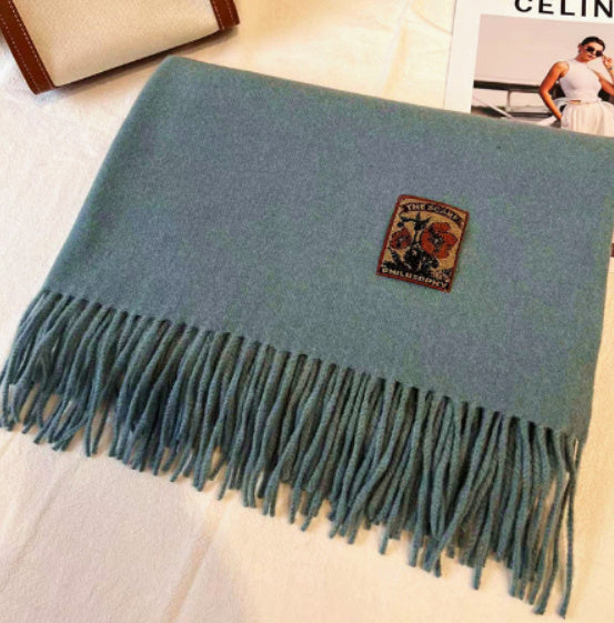 Retro Couple Scarf Cashmere-like Warm