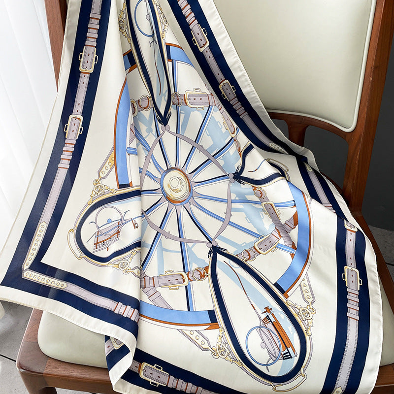 Fashion Pattern Silk Scarf Spring And Autum