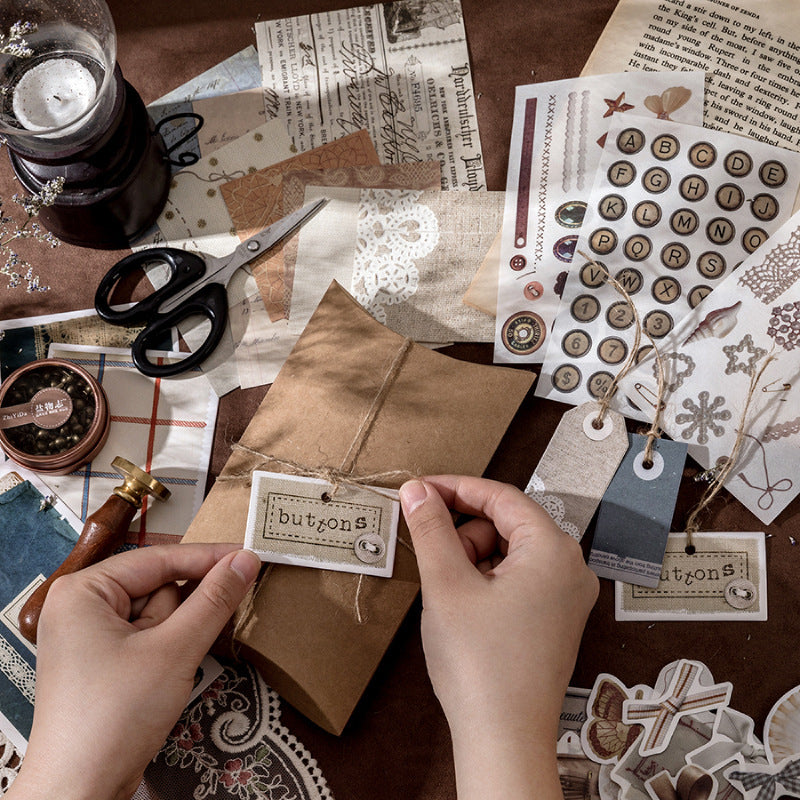 Hand Account Material Set Spree Retro Room Notes