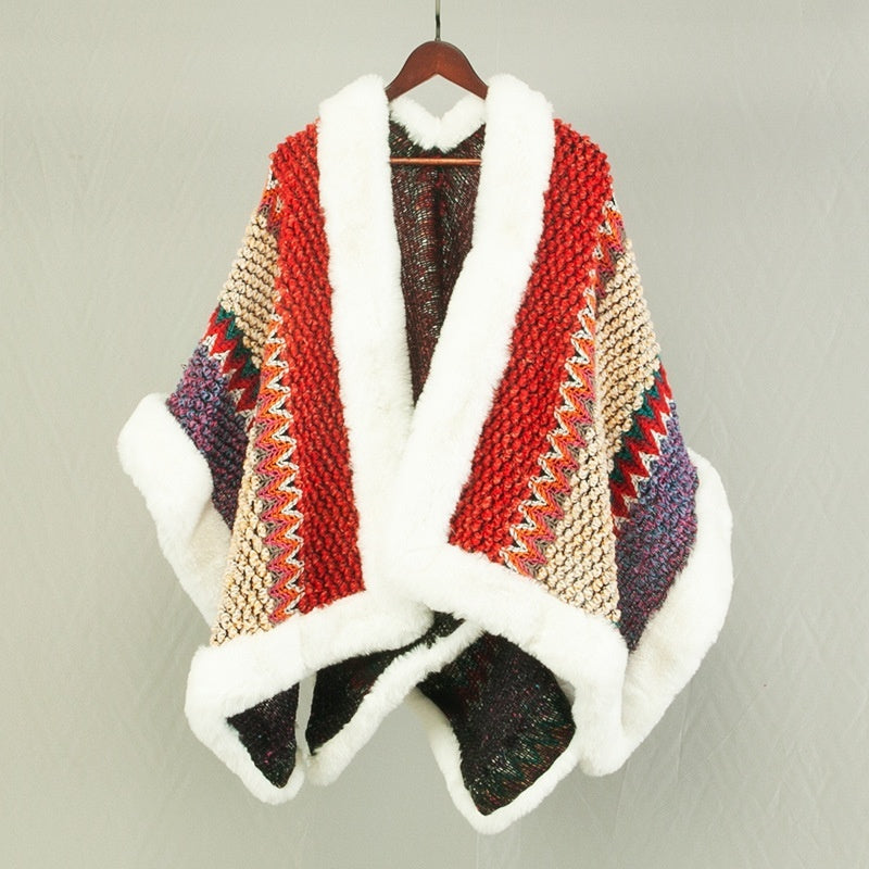 Ethnic Style Travel Cloak Scarf Dual-use