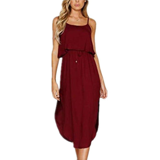 Ladies' Sling Dress With Big Swing