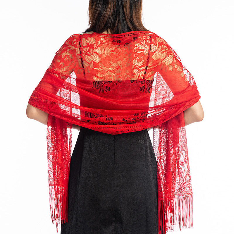 Lace Shawl Bridesmaid Evening Dress Cheongsam Shawl