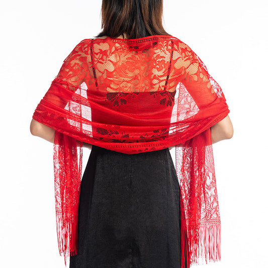 Lace Shawl Bridesmaid Evening Dress Cheongsam Shawl