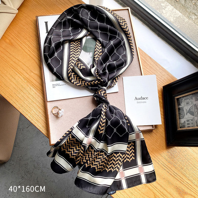 Simple And Generous Sunscreen Shawl Women's Mid-length Scarf
