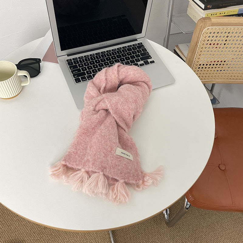 Women's Autumn And Winter Warm Wool Scarf