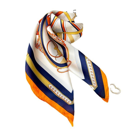 Fashion Pattern Silk Scarf Spring And Autum