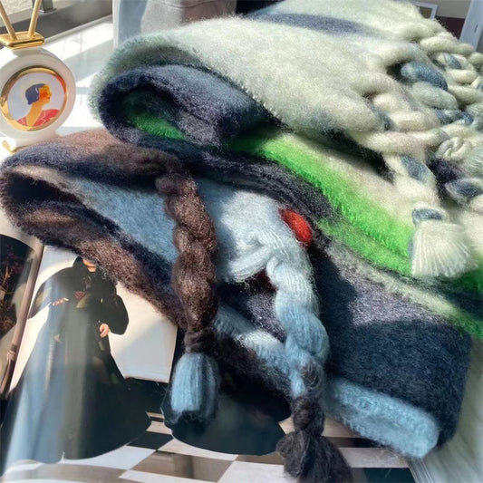 Thickened And Warm Long Fashionable And Versatile Scarf