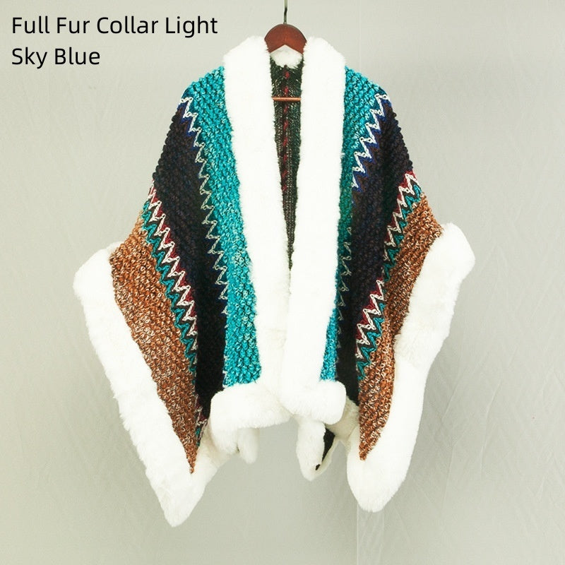 Ethnic Style Travel Cloak Scarf Dual-use