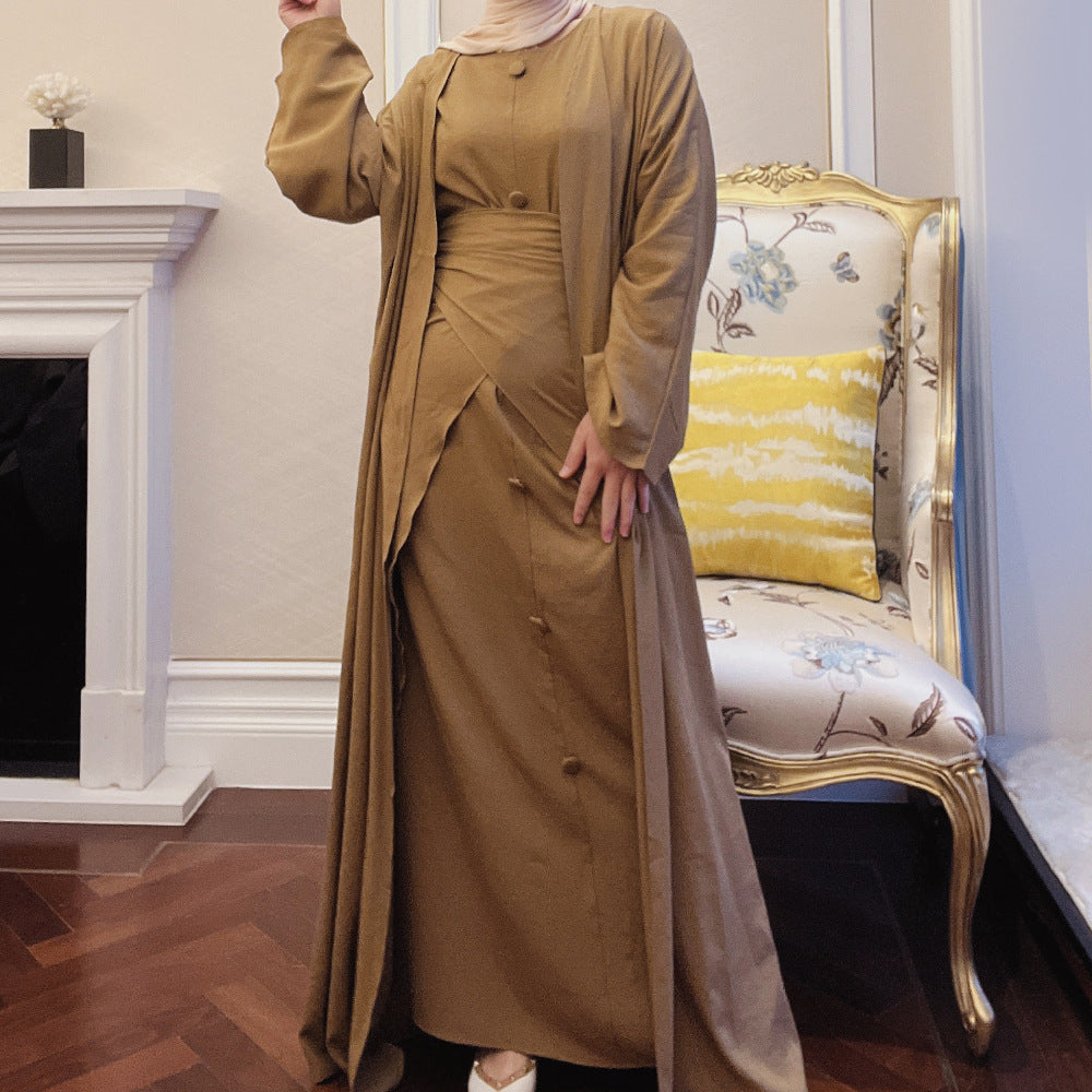 Women's Temperament Fashion Solid Color Three-piece Suit