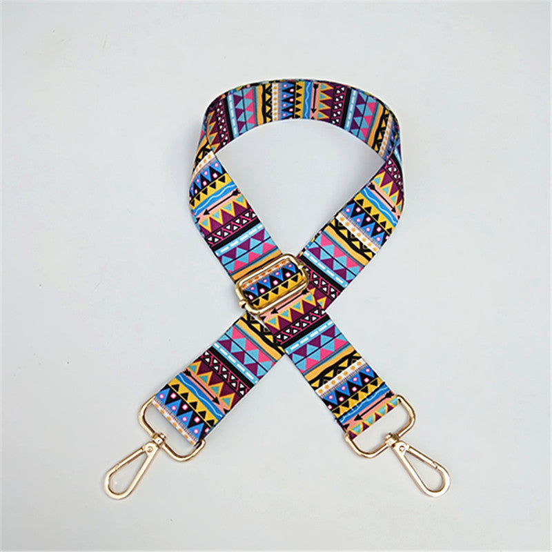 Ribbon Wide Shoulder Strap Adjustable Strap Crossbody Ethnic