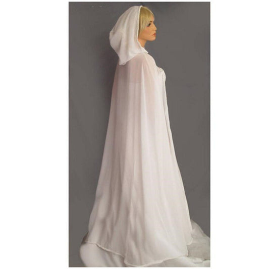 Chiffon Translucent Cape Hooded Shawl Girl