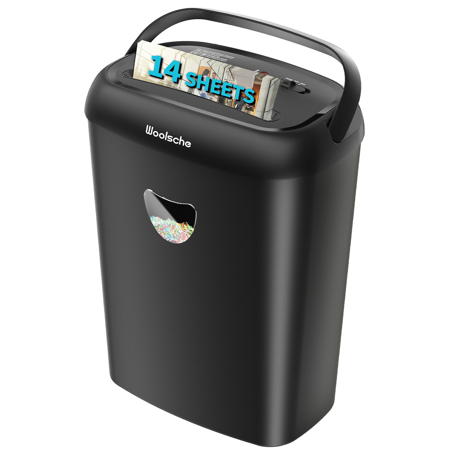 Paper Shredder, 14 Cross Cutting, 6.6 Gallon Paper Basket, P-4 Security Level, 3 Mode Designs - Suitable For Home And Office Anti Paper Jam Heavy-duty Shredders, FBA Shipping