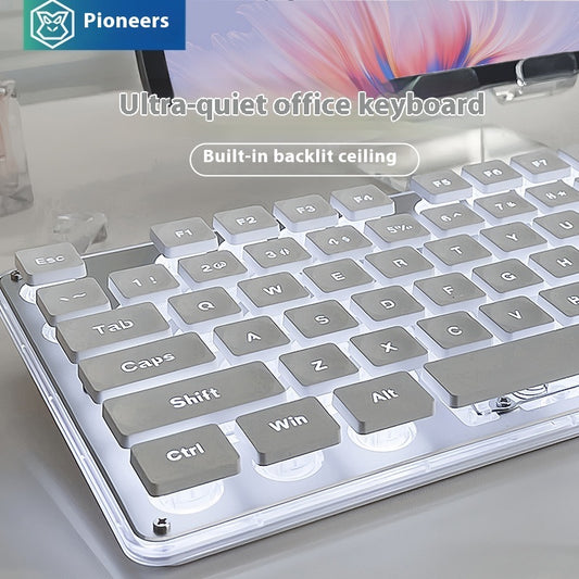 Button Mute Keyboard Wired Comfort Mechanical Feeling Suit