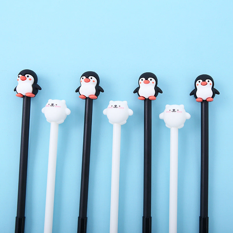 Korean Cartoon Penguin Silicone Gel Pen