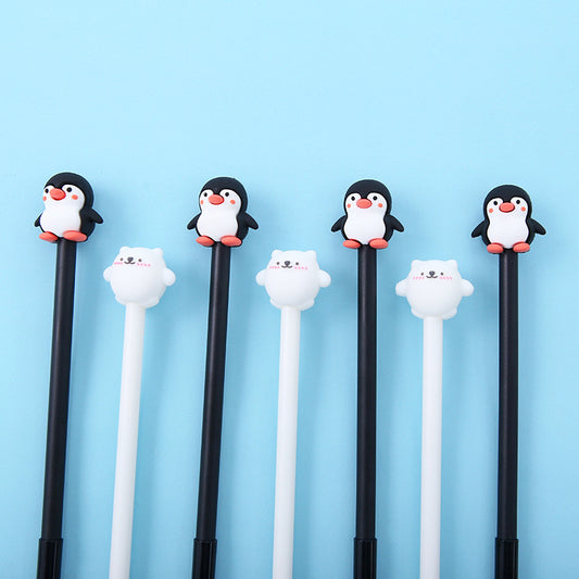 Korean Cartoon Penguin Silicone Gel Pen