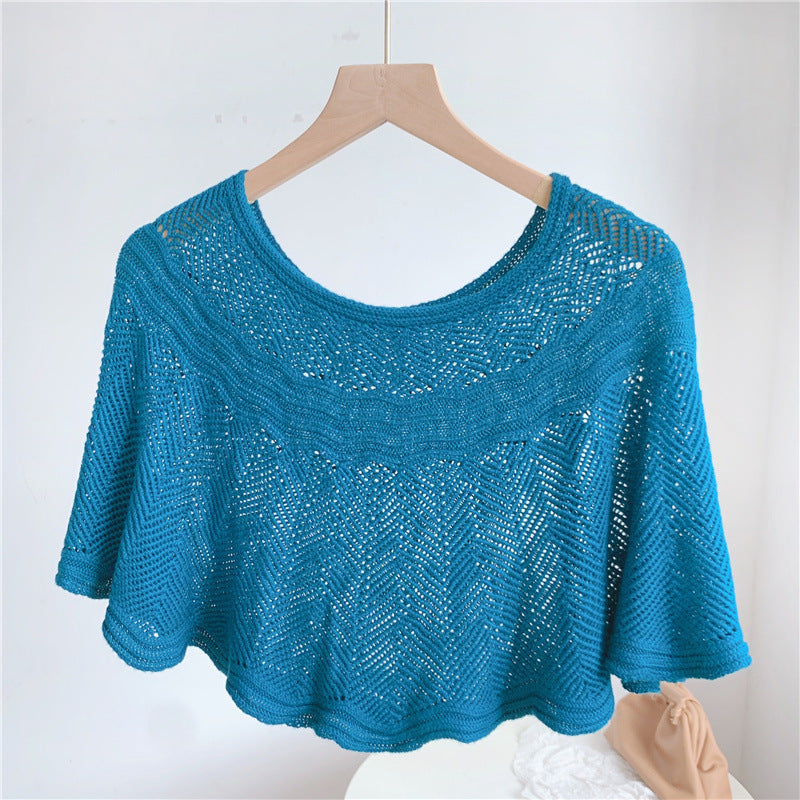 Wool Knitted Shawl With All-match Summer Decoration