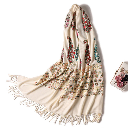 Solid Color Versatile Warm Shawl