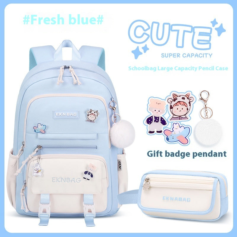 Student Children Schoolbag Girls Waterproof Backpack