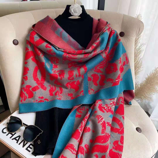 Autumn And Winter New Imitation Cashmere Shawl Scarf