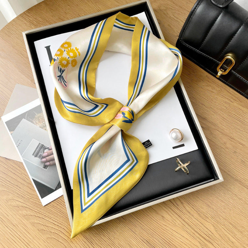 Simple Decorative Oil Painting Ear Scarf