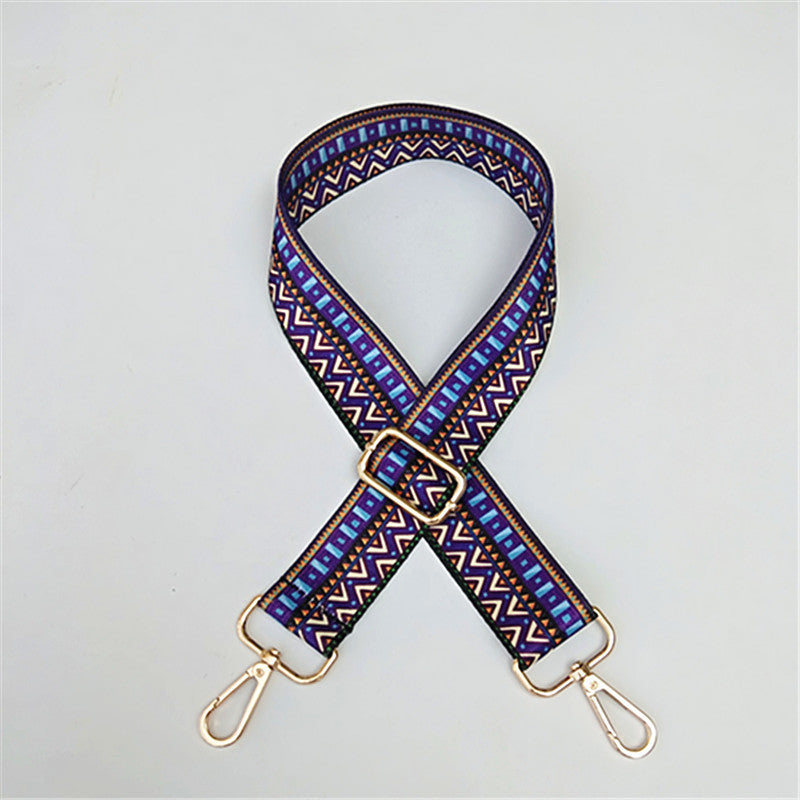 Ribbon Wide Shoulder Strap Adjustable Strap Crossbody Ethnic
