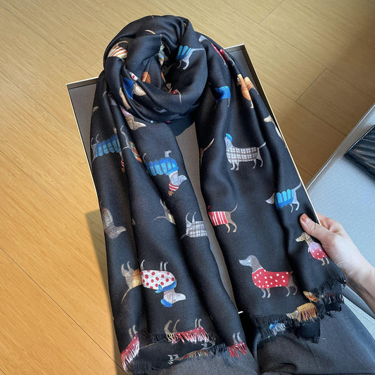 Autumn And Winter Cotton And Linen Scarf